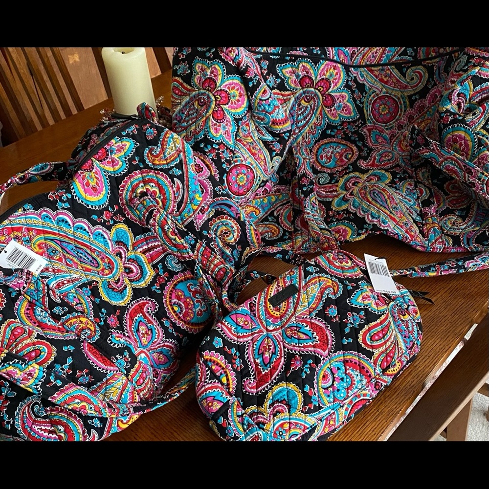 3 Piece Vera Travel set - Parisian Paisley - Brand New w/tags